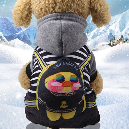 Chic Buttoned Dog Outfits - Four-Legged Fashion