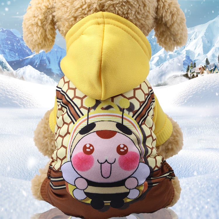Chic Buttoned Dog Outfits - Four-Legged Fashion