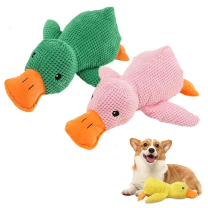 Soft Waffle Knit Duck Toy
