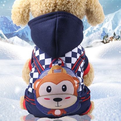 Chic Buttoned Dog Outfits - Four-Legged Fashion