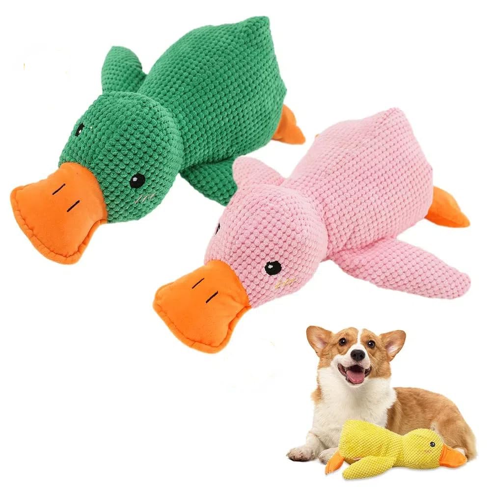 Soft Waffle Knit Duck Toy